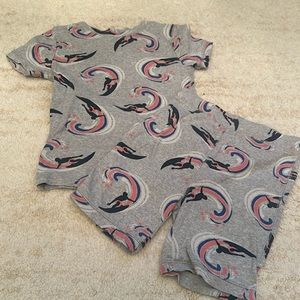Gap kids- short sleeve pajamas- size 8- gap